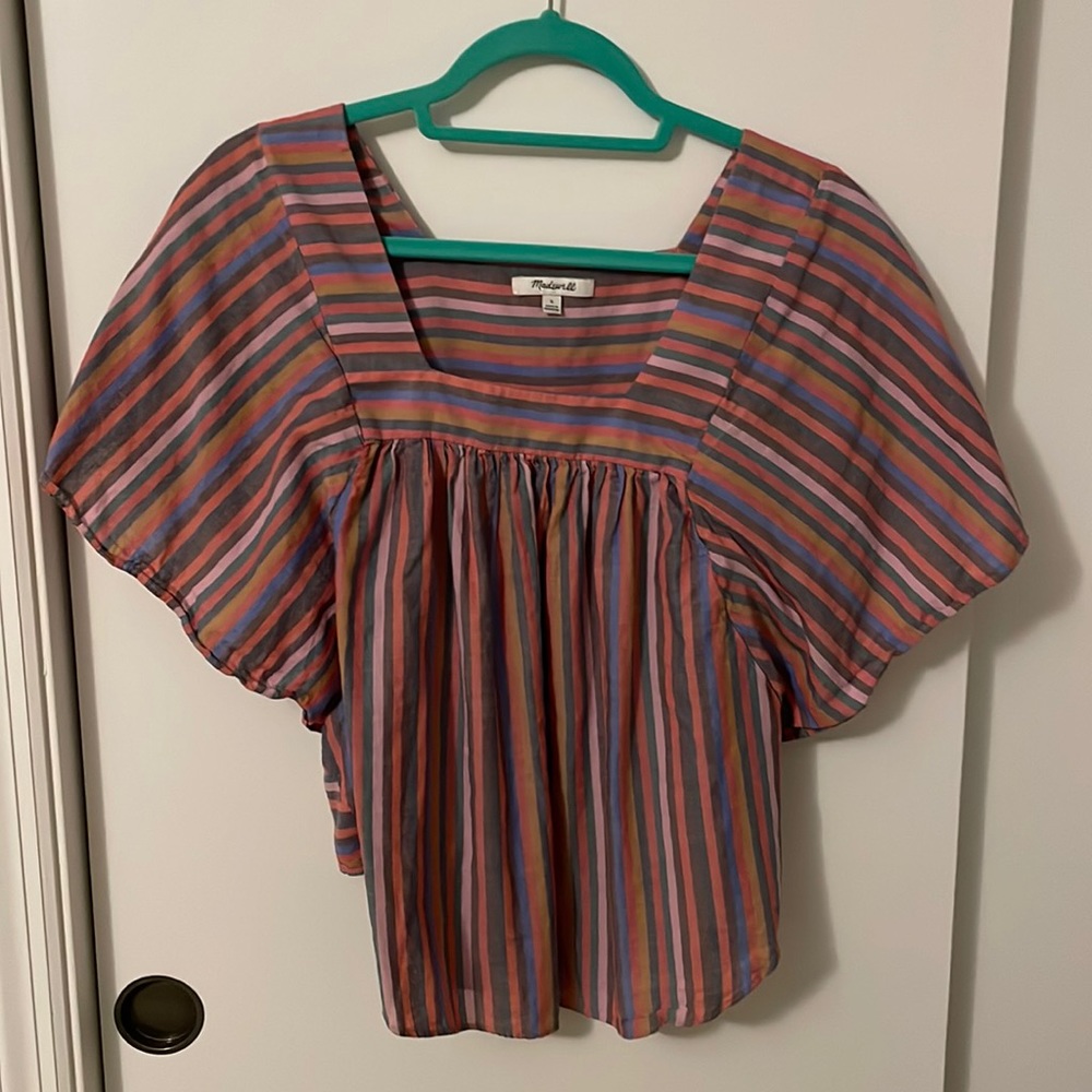 Madewell | square neck striped top
